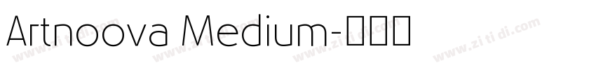 Artnoova Medium字体转换